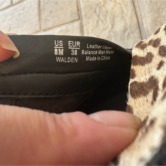 Sam Edelman Walden Bootie Leopard Genuine Calf Hair Ankle Boots Size 8 - Picture 4 of 7